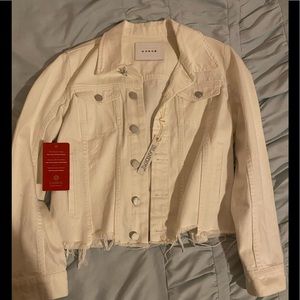 Cropped Distressed Jean Jacket